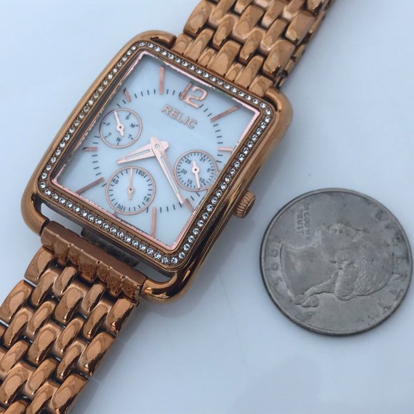 Relic Brand Women Watch Gold Tone Multi Function A - Picture 8 of 10